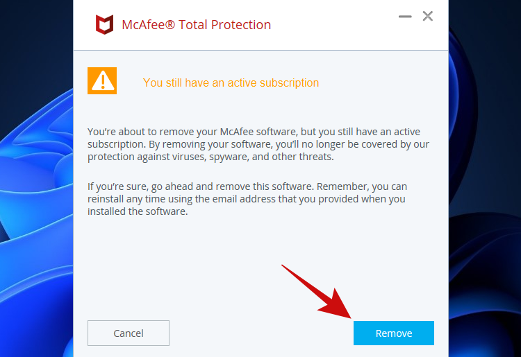 how to uninstall mcafee windows 11 reddit