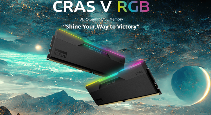 KLEVV bringt CRAS V RGB DDR5-Speicherkits auf den Markt: Bis zu 8400 MT/s in 48-GB-Varianten