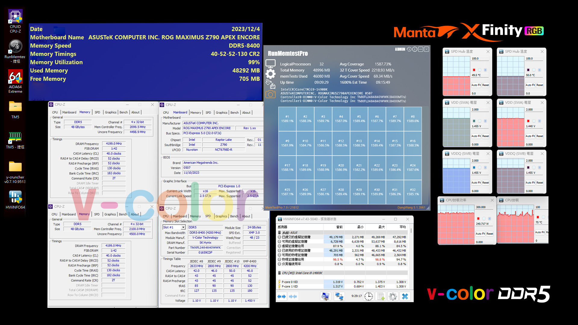 V-Color Mana XFinity DDR5-Speicherkits vorgestellt: Bis zu 8400 MT/s Geschwindigkeiten, 96 GB Kapazitäten, Premium RGB Design 3