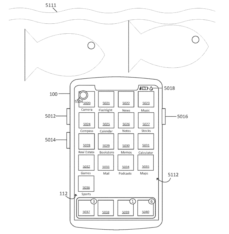Apples neues Patent zeigt eine spezielle Unterwasser-Benutzeroberfläche für wasserdichte iPhones