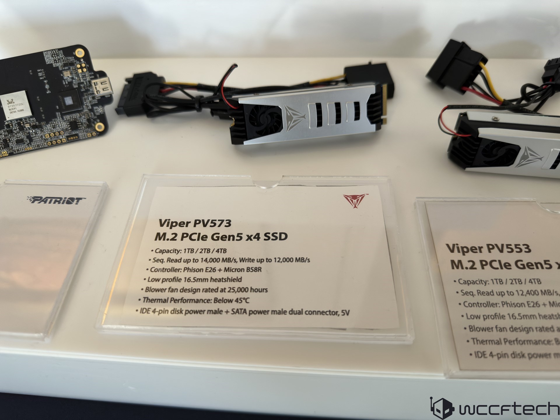 Die Viper PV573 Gen5 SSDs von Patriot erreichen Geschwindigkeiten von bis zu 14 GB/s, der Low-Profile-Gebläsekühler liefert Temperaturen unter 45 °C 2