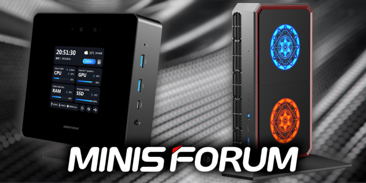 Minisforum zeigt hochmodernen UH185 Ultra Mini-PC mit Core Ultra, HX200G mit Ryzen 9 7945HX und 7600M XT