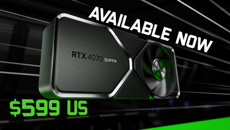 NVIDIA GeForce RTX 4070 SUPER GPU jetzt verfügbar, ab 599 US-Dollar