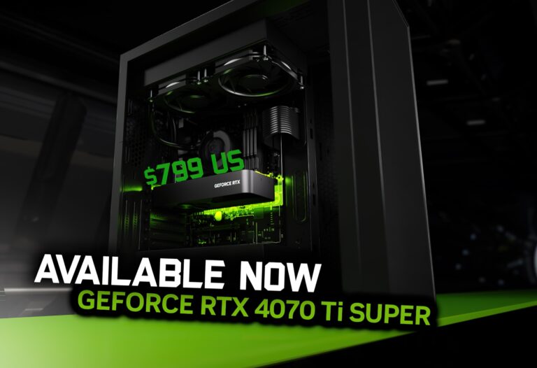 NVIDIA GeForce RTX 4070 Ti SUPER GPU jetzt verfügbar, ab 799 US-Dollar