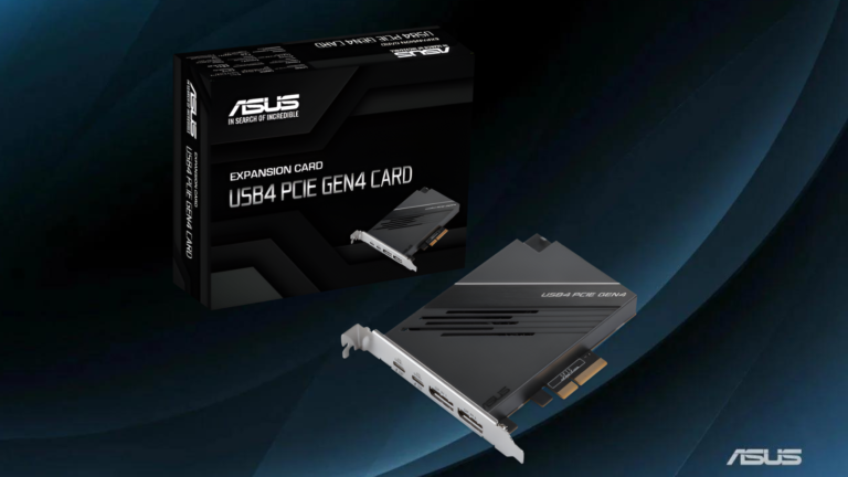 ASUS stellt USB4-Zusatzkarte mit zwei USB4-Typ-C-Anschlüssen und 60-W-Stromversorgung vor