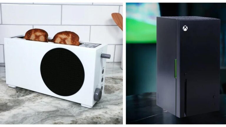 Der Xbox Series S Toaster und der Series X Mini-Kühlschrank sind eine perfekte Kombination