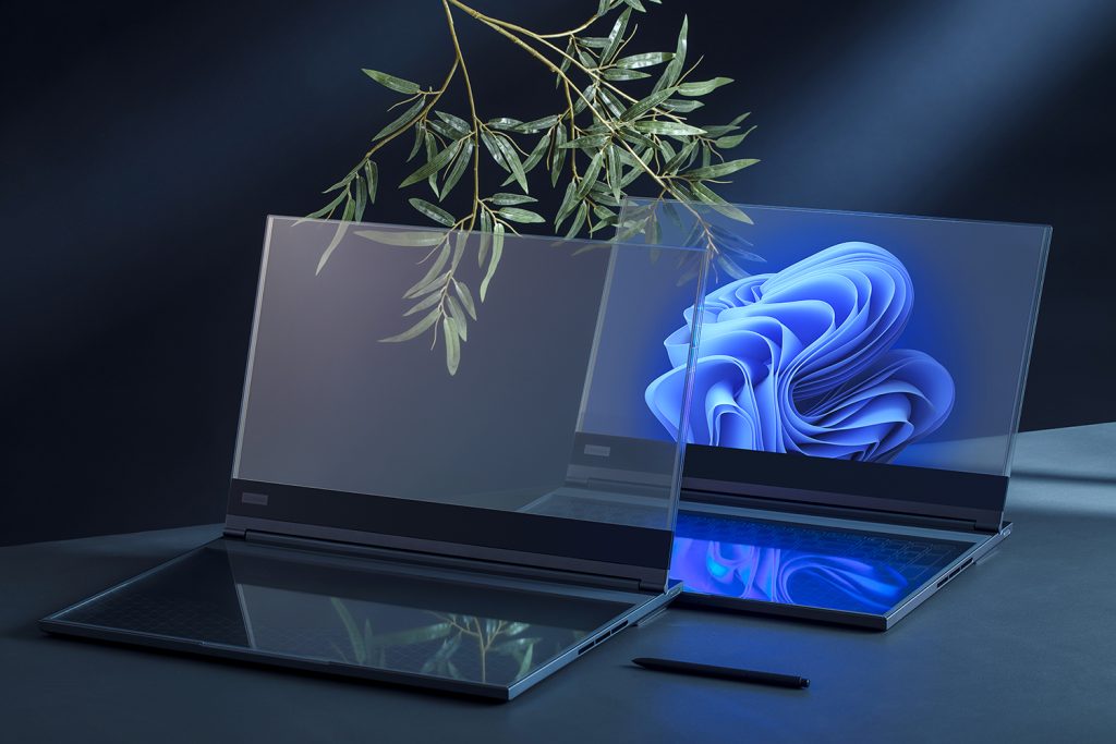 Lenovo Project Crystal Thinkbook transparenter Laptop