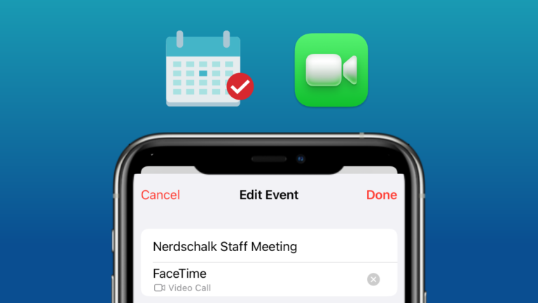 So erstellen Sie einen FaceTime-Link mit der Kalender-App auf dem iPhone