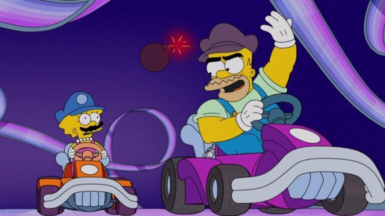 Die Simpsons treten in der neuesten Folge gegen Mario Kart an