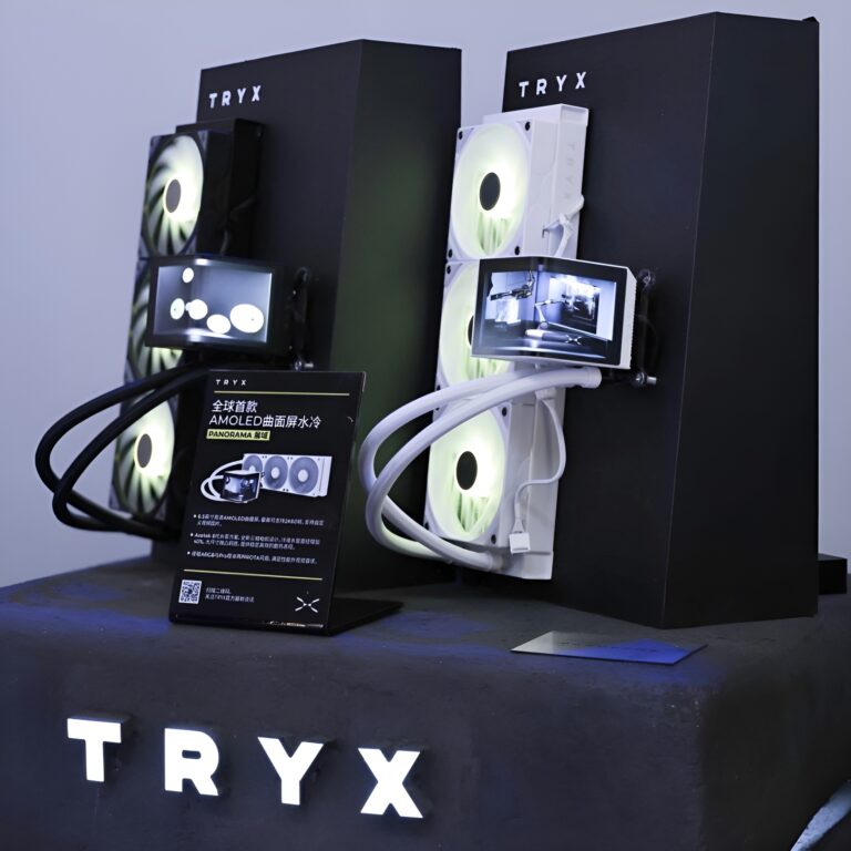 Chinesischer Hersteller TRYX stellt flüssigen AIO-Kühler mit dem weltweit ersten gebogenen AMOLED-Display vor