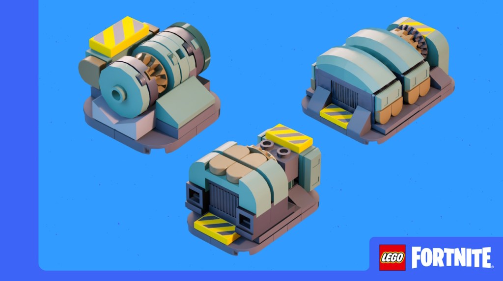 Ein Fahrzeug-Kraftzentrum in LEGO Fortnite