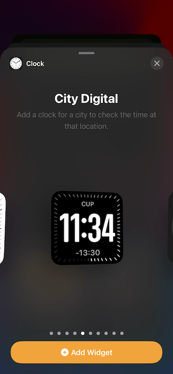 Neues Uhr-Widget in iOS 17.4