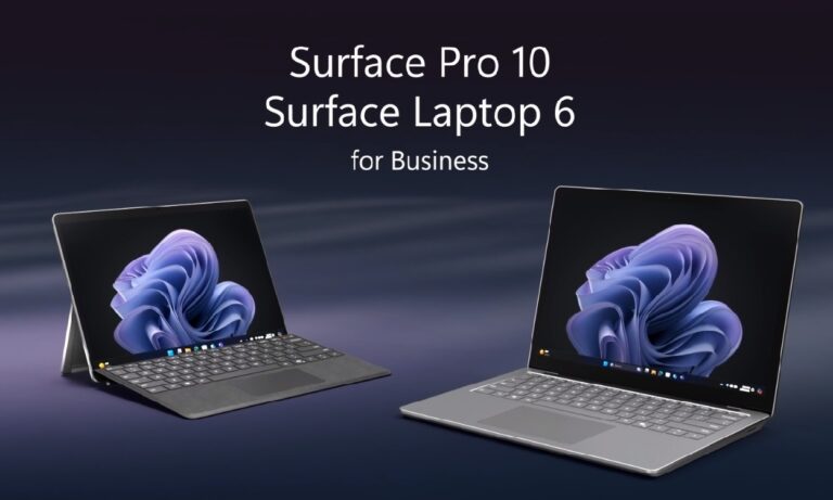 Microsoft kündigt Surface Pro 10 und Surface Laptop 6 für Geschäftskunden an