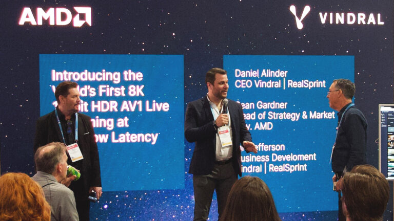 AMD und Vindral demonstrieren 8K-10-Bit-HDR-Live-Streaming mit extrem niedriger Latenz