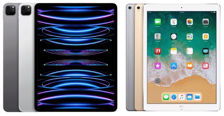 iPad Pro 12,9 Zoll 6. Generation und iPad Pro 12,9 Zoll 2. Generation