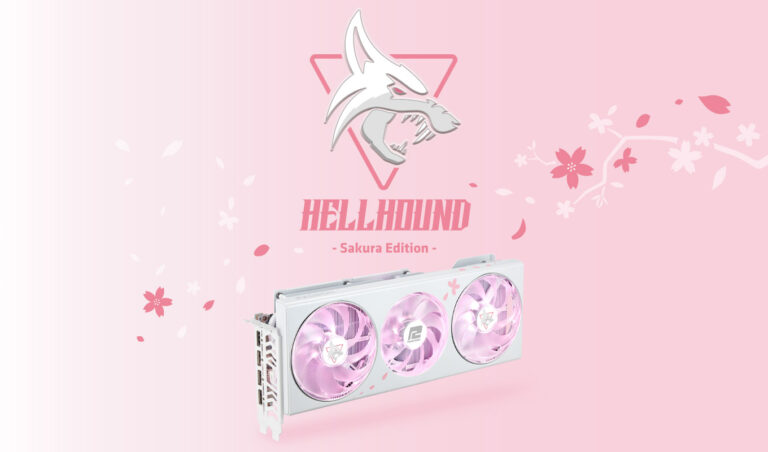 PowerColor enthüllt wunderschöne Hellhound Radeon RX 7800 XT Sakura GPU: Design in Weiß und Pink mit weißer Platine